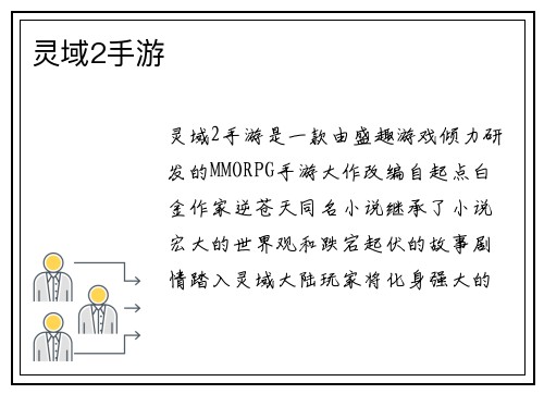 灵域2手游